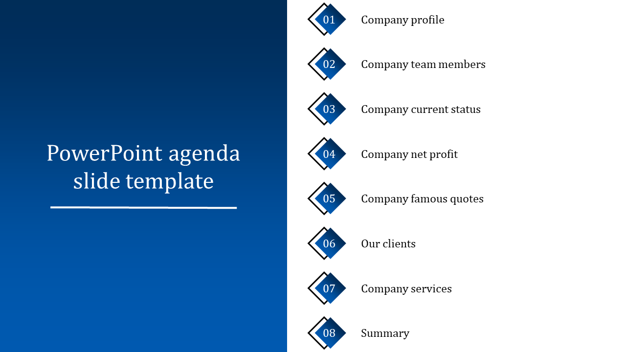 Download the Best PowerPoint Agenda Slide Template